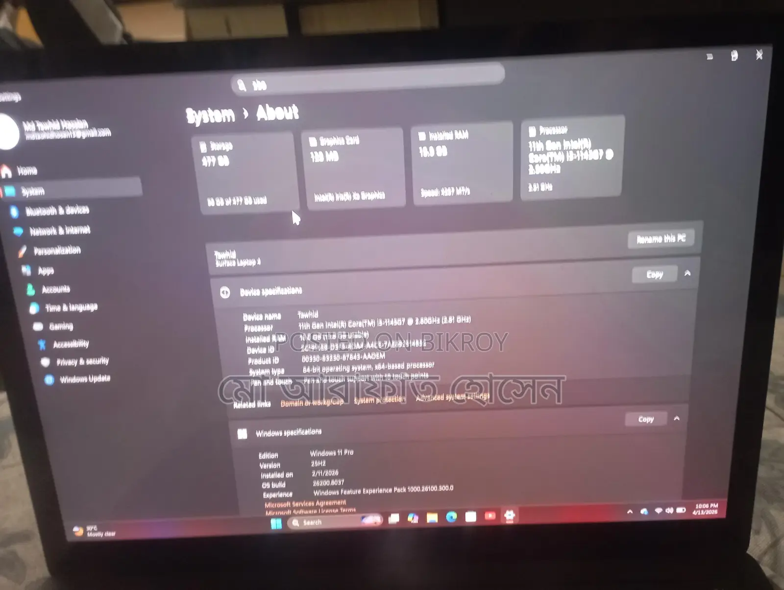 Microsoft core i5 11th Gen for sale
