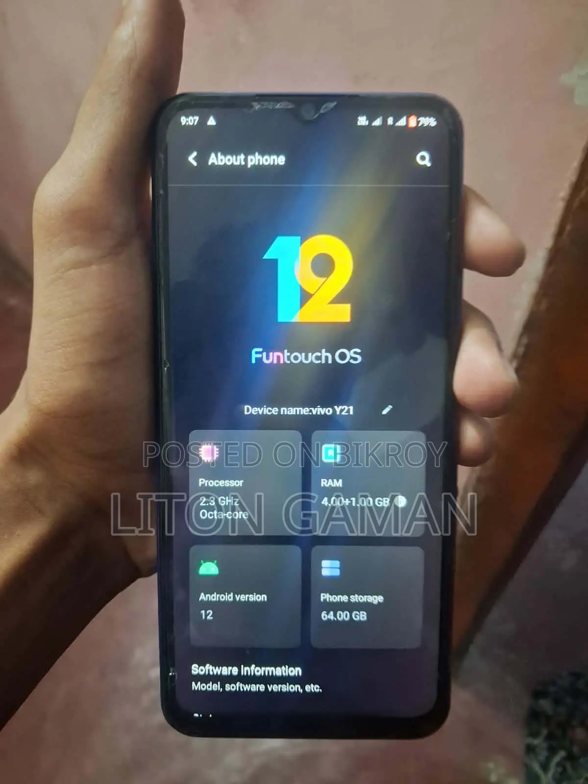 Vivo Y21 4+1/64GB (Used)