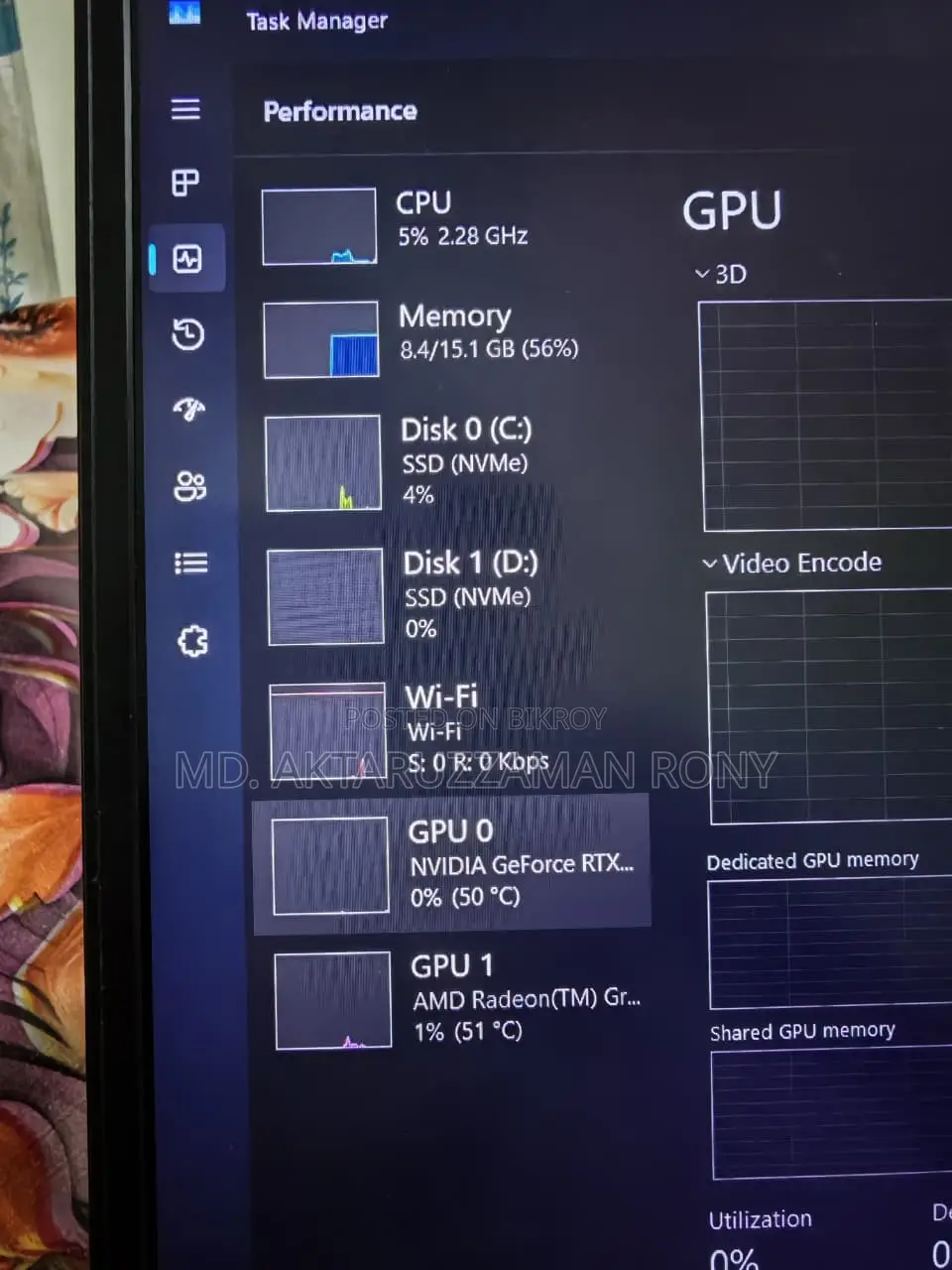 Lenovo IdeaPad Gaming 3, Ryzen 7 5800H, RTX 3050 4GB, 16GB RAM, DUAL SSD