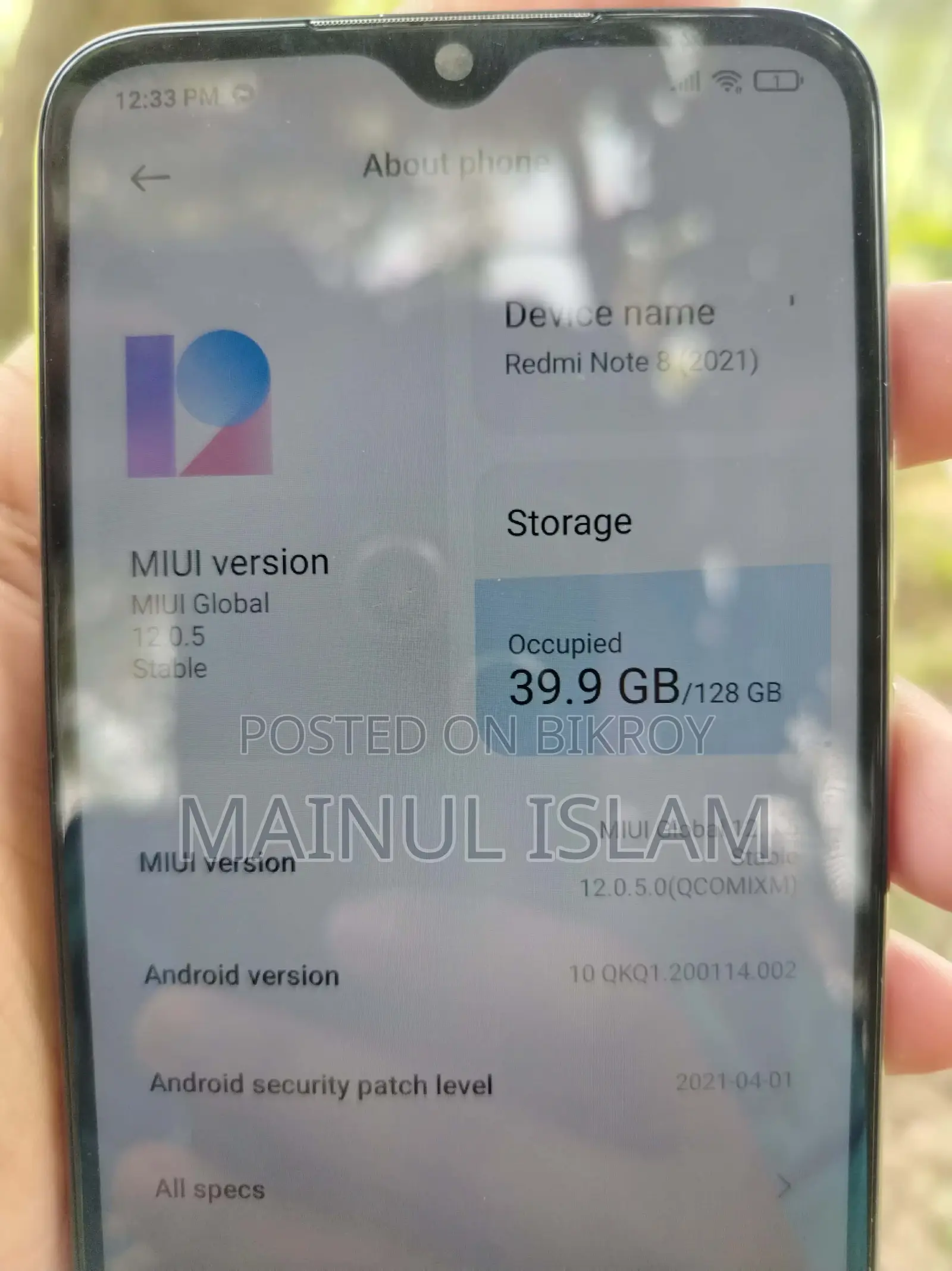 Xiaomi Redmi Note 8 (Used)