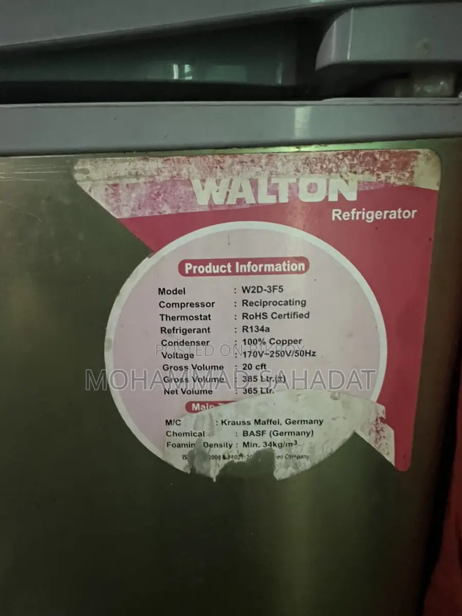 Walton 20 Cft 365 Liter Fridge