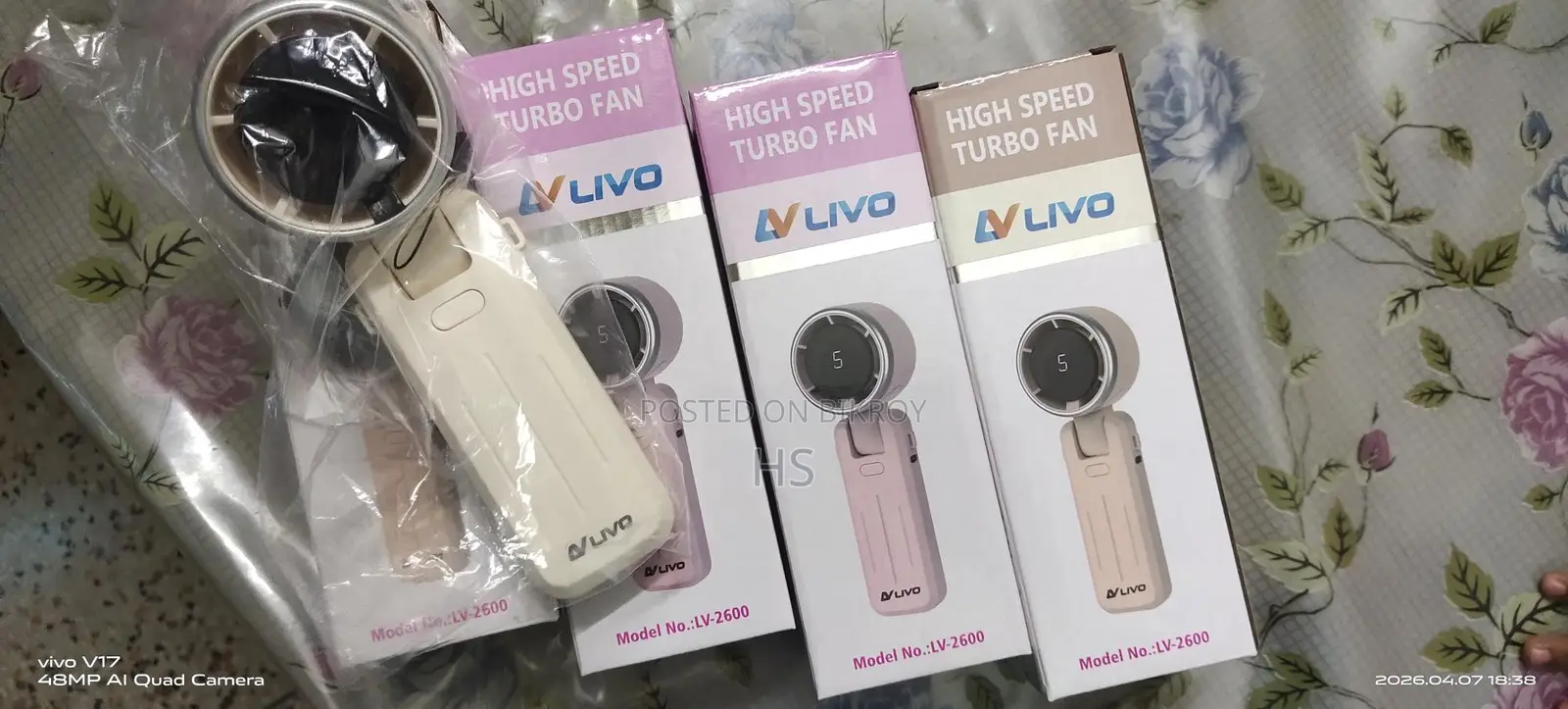 Livo Double Battery Mini Highspeed Fan