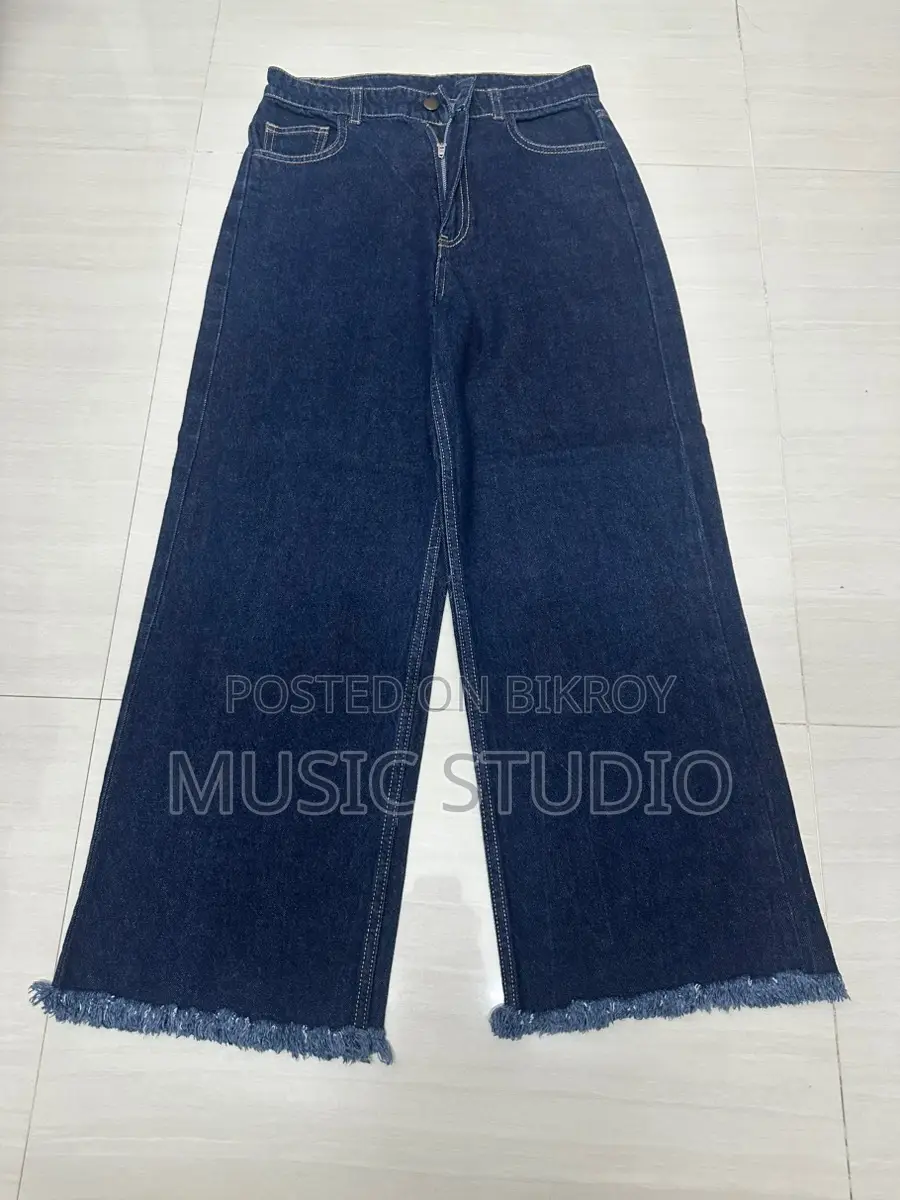 Zara Export Leg Ripped Baggy Jeans