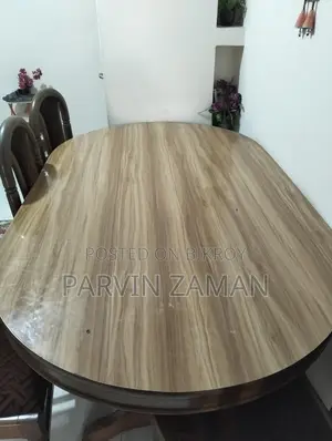 Table and six chairs