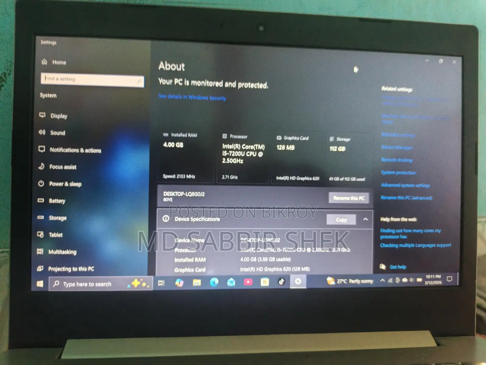 Lenovo laptop