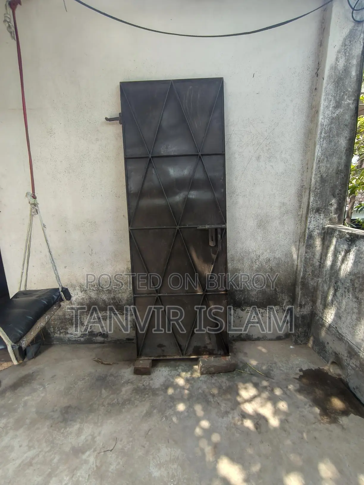 New Black Iron Door for Sale, 72x26 inches