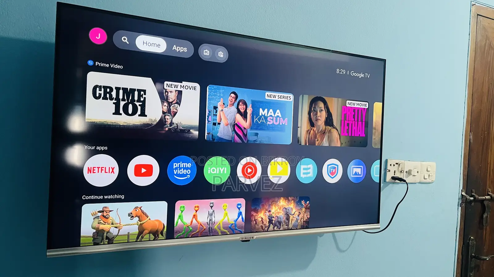 SINGER 43" Google TV – 4K HDR, Dolby Audio, Built-in Chromecast