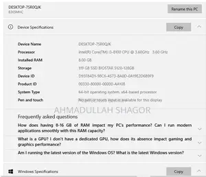 Desktop computer