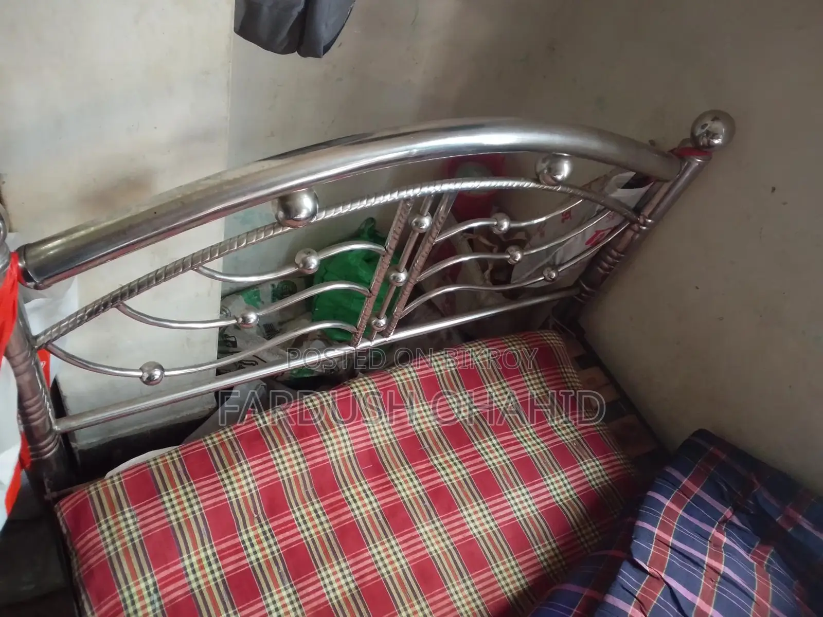 Steel Single Bed Urgent Sale