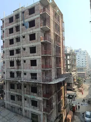 Modern flat under construction with land share for sale.