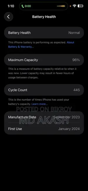 Apple iPhone 15 pro max . (Used)