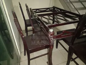 Malaysian Oak Dining Table Full Fresh 6 Chairs 3 Damaged