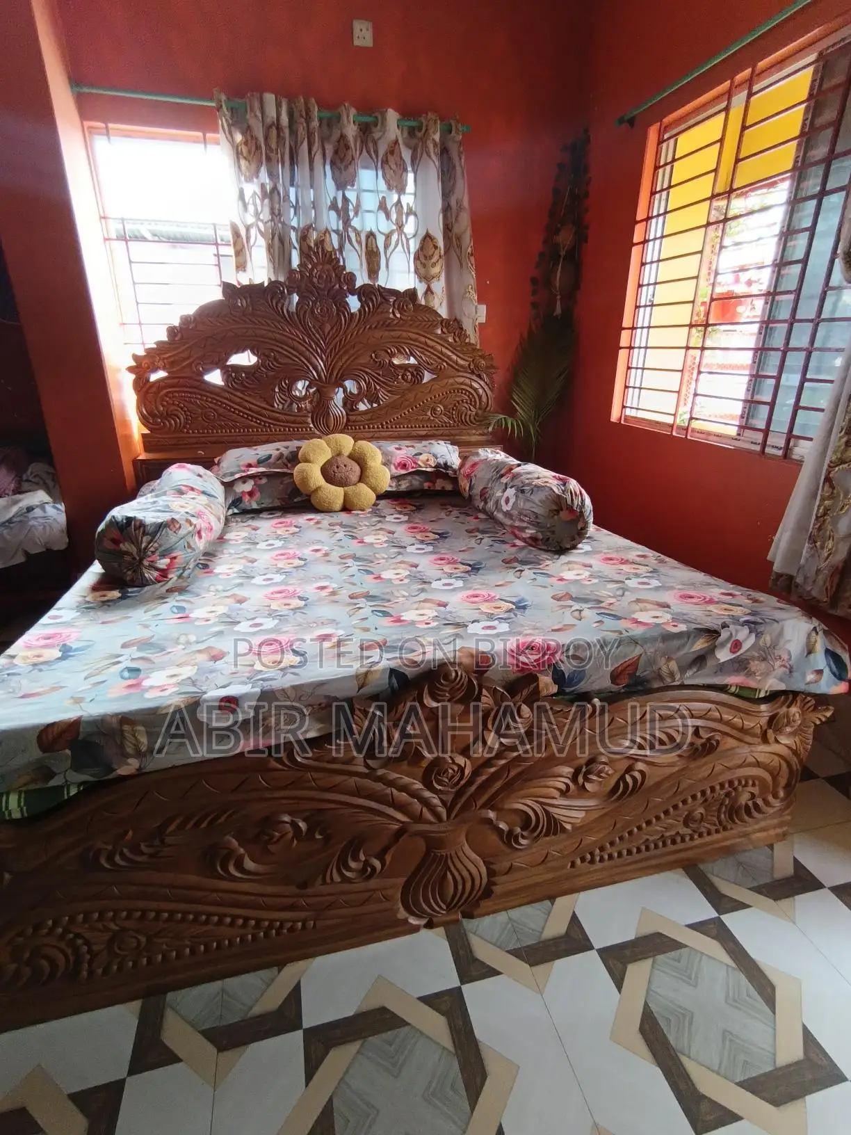 সেগুন কাঠের খাট বিক্রি হবে।।