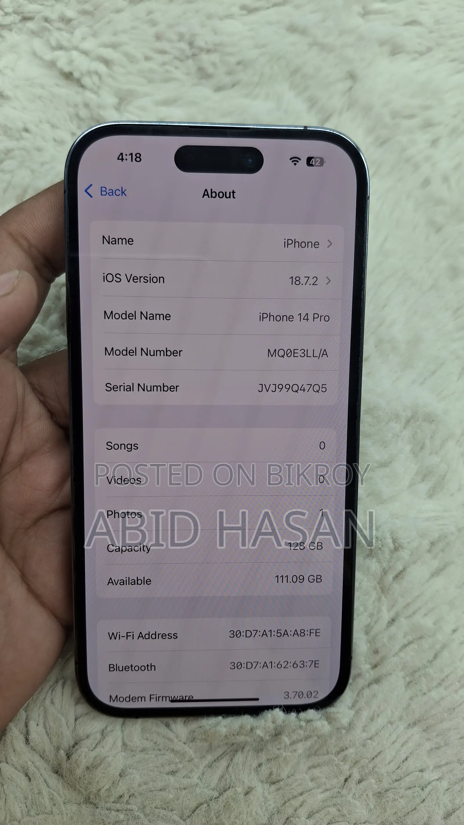 Apple iPhone 14 Pro 128, USA (Used)