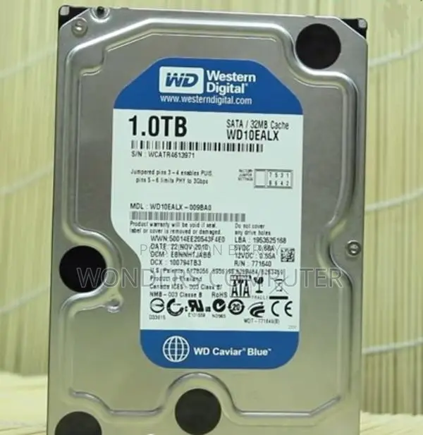 WD Blue 1TB Desktop Hard Disk Drive - 7200 RPM 1 Year Warranty