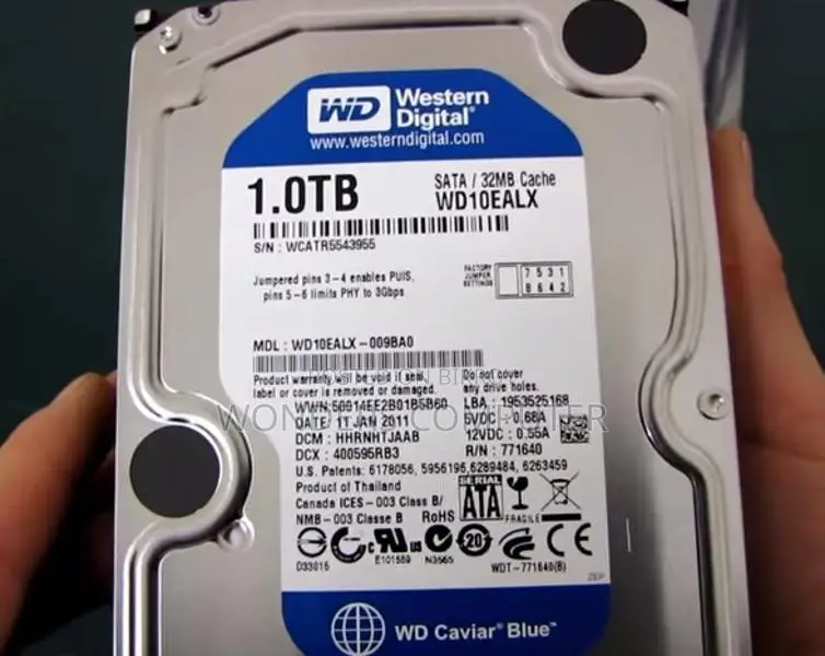 WD Blue 1TB Desktop Hard Disk Drive - 7200 RPM 1 Year Warranty