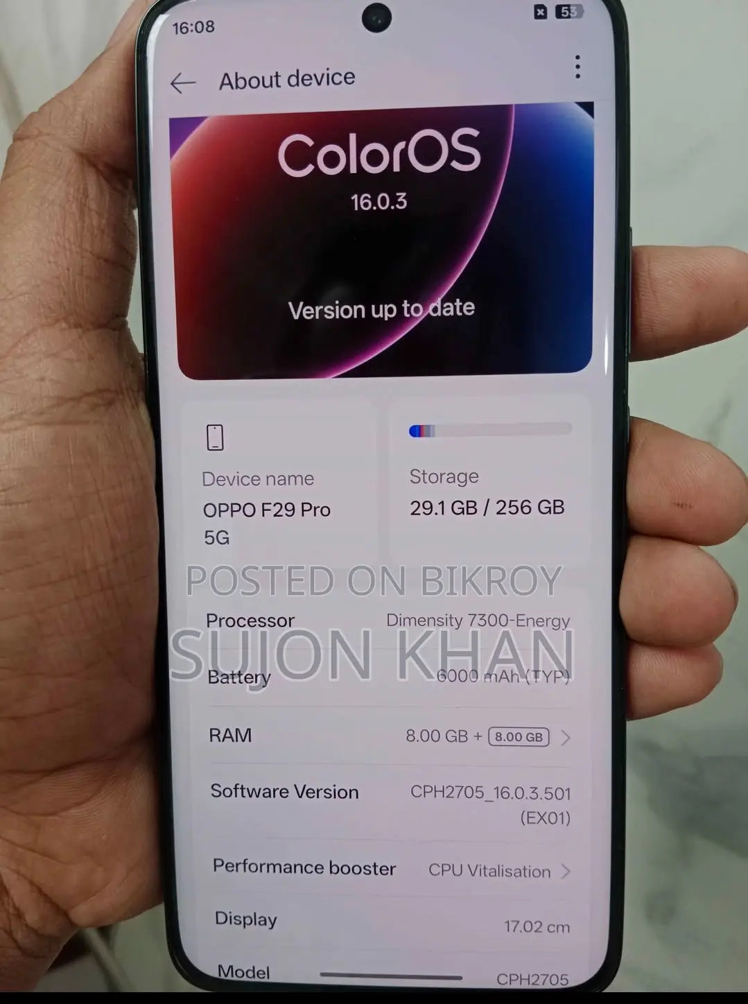 OPPO F29 pro 8<>256 5g (Used)
