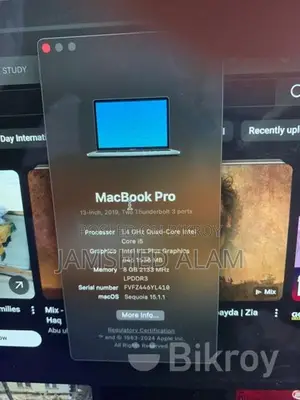 Laptop Apple MacBook 2019 8GB Intel Core i5 SSD 256GB