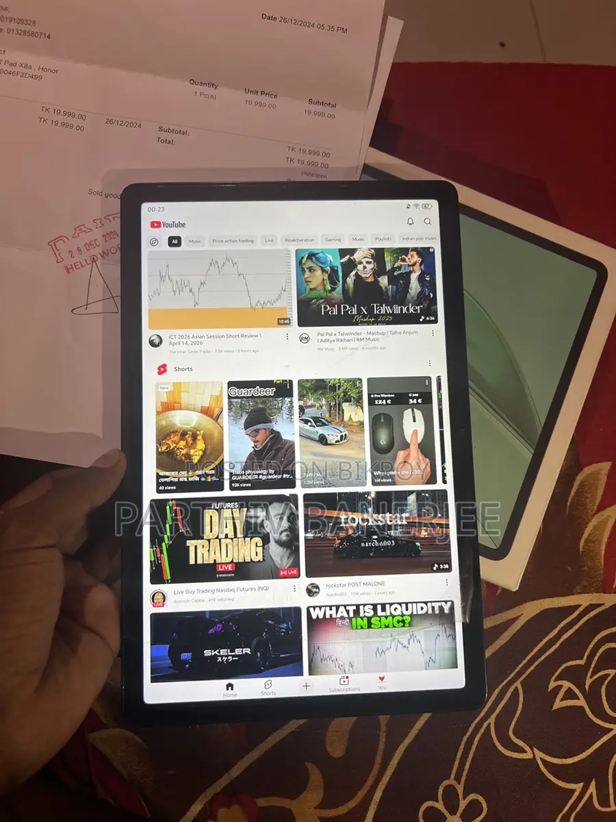 Honor Pad X8a (ট্যাবলেট) ৪+৪/১২৮ জিবি