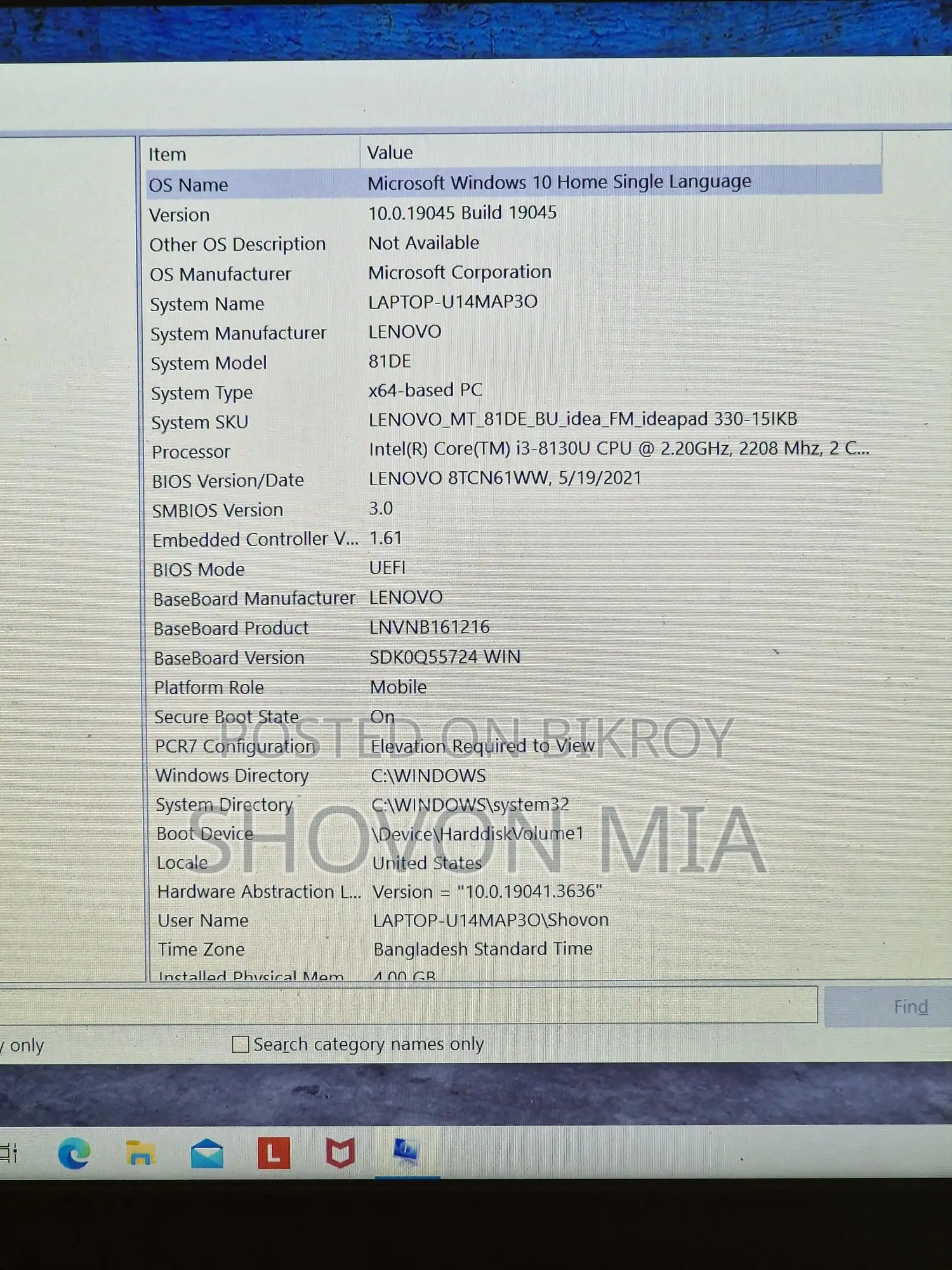 Lenovo Laptop for Sale