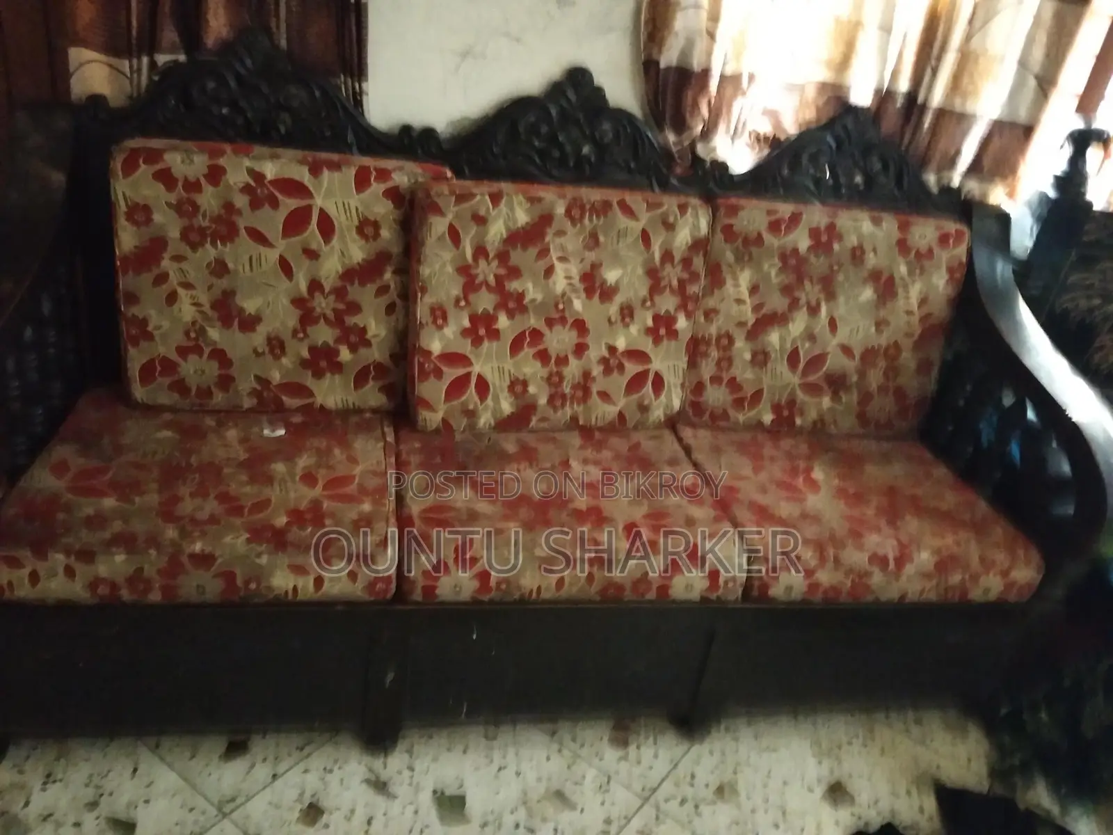 Sofa Set, Bed, and Dining Table for Sale