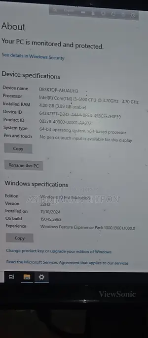 Intel Core i3 6th Gen Desktop PC Full Set – Good Condition, Urgent Sale