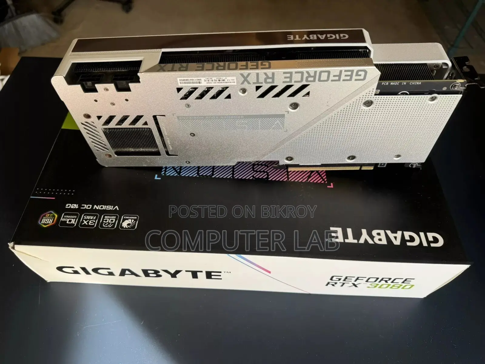 GIGABYTE GeForce RTX 3080 Vision 10GB OC DDR6 with full box Warranty