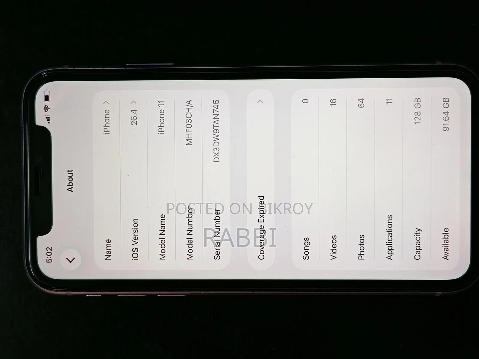 Apple iPhone 11 128Gb (Used)