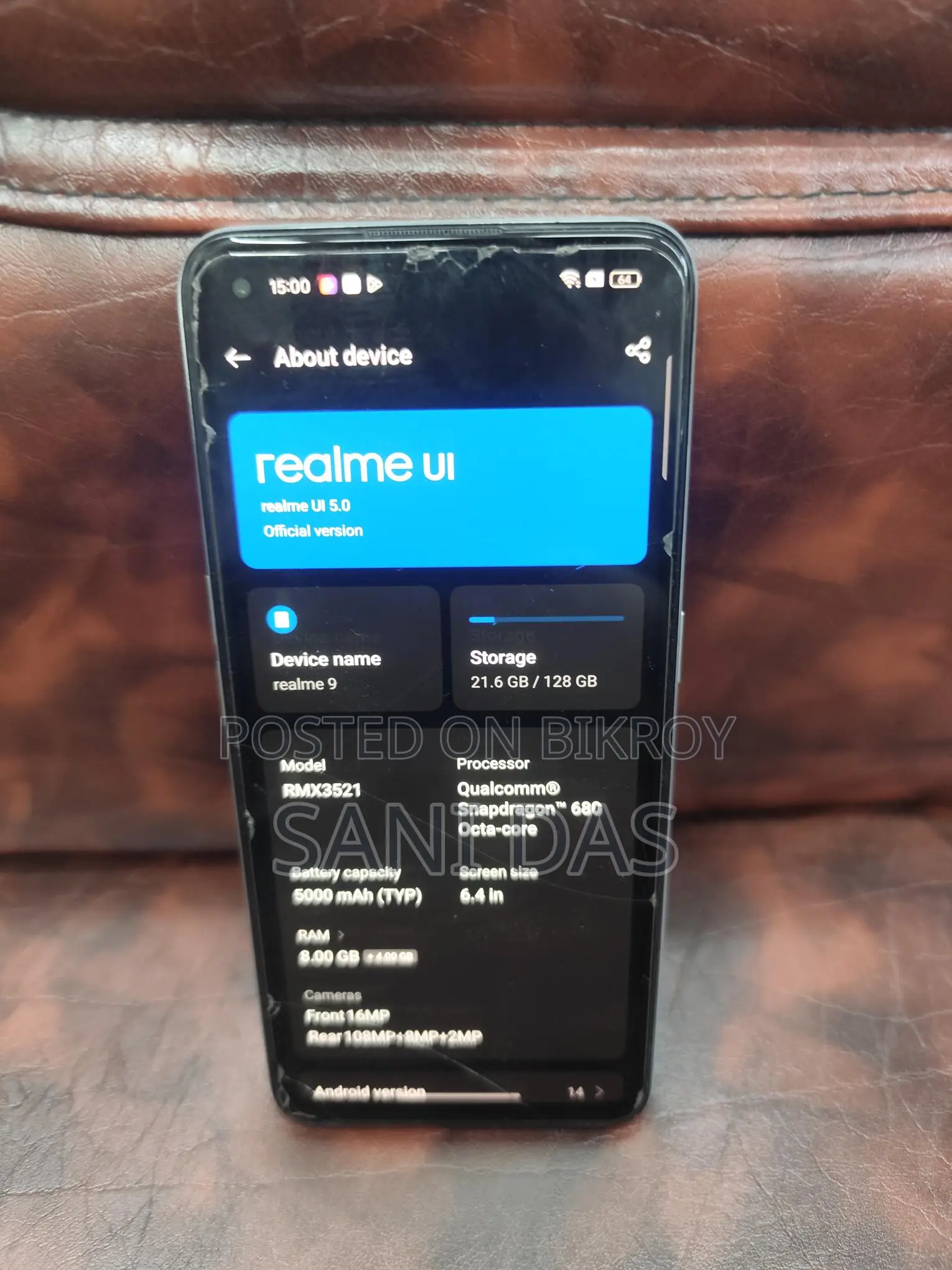 Realme 9 8+8 128 (Used)
