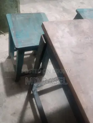 Work Table and Stools for Sale