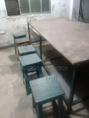 Work Table and Stools for Sale