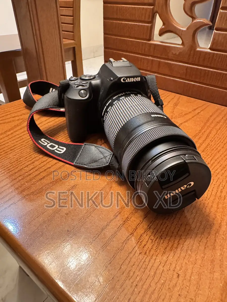 Canon EOS 200D II with EFS 55 - 250MM image stabilizer Macro 0.85m