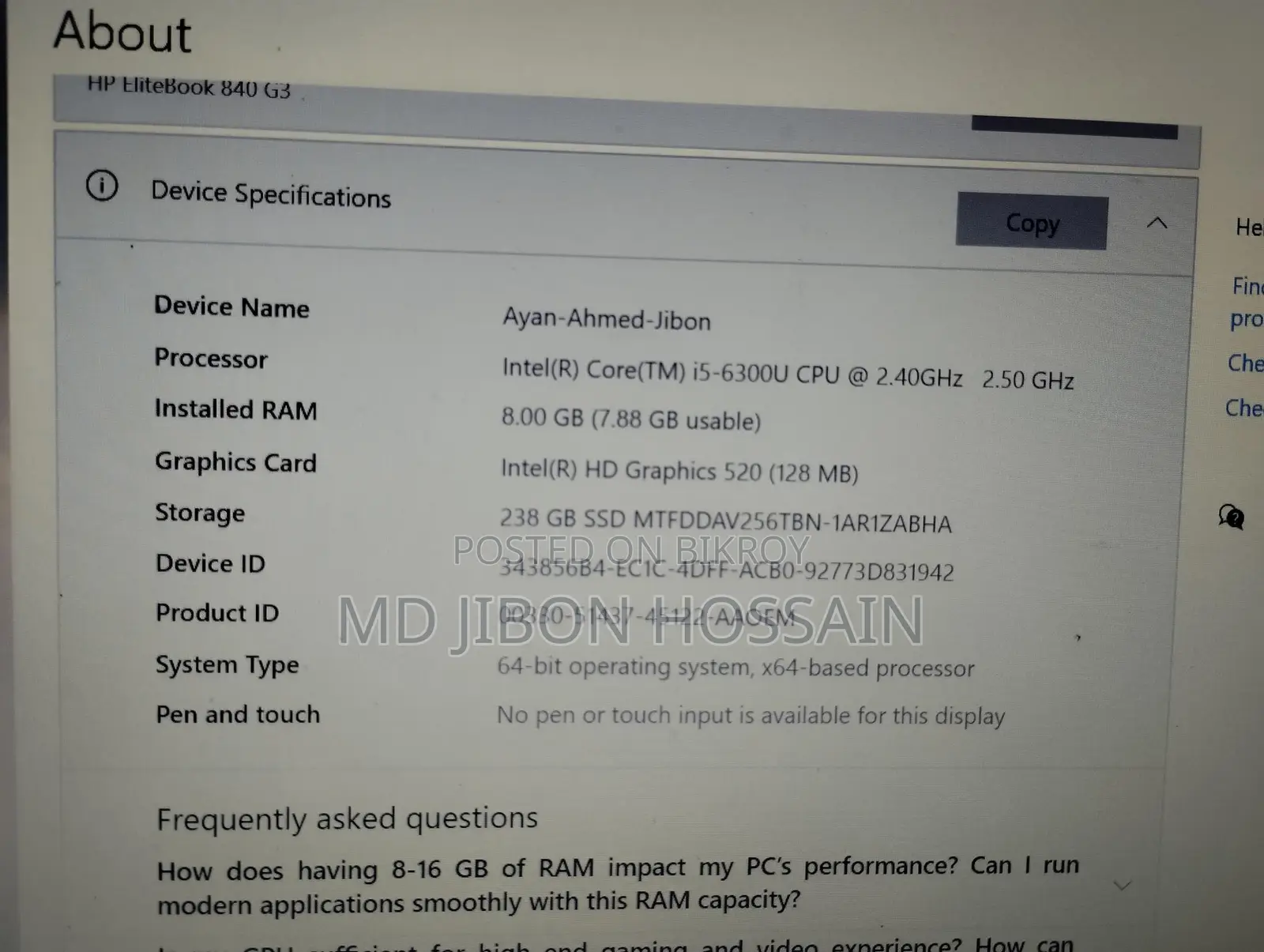 HP Laptop Sell
