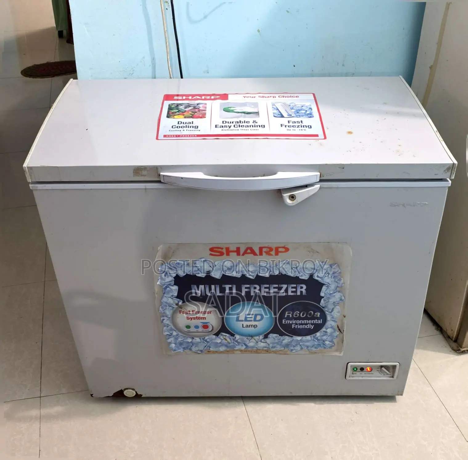 "SHARP" Brand Deep Freezer, 160L Capacity, Used for 3 Years