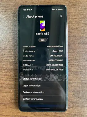 Samsung Galaxy A52 (Used)