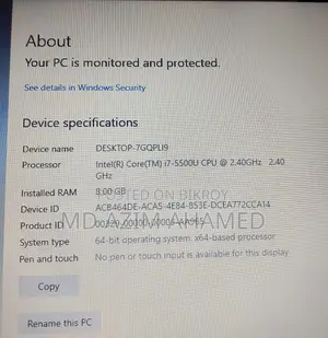 HP Envy Core i7 5th Gen ল্যাপটপ বিক্রয় করা হবে।