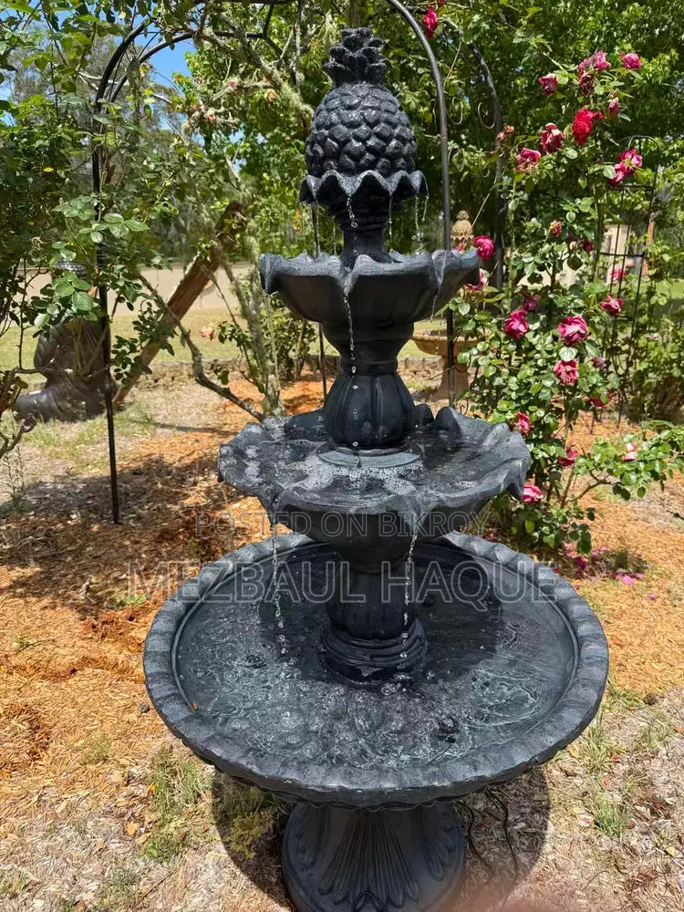 Cement and Fiberglass Fountain