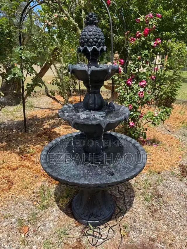 Cement and Fiberglass Fountain