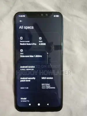 Xiaomi Redmi Note 6 Pro . (ব্যবহৃত)