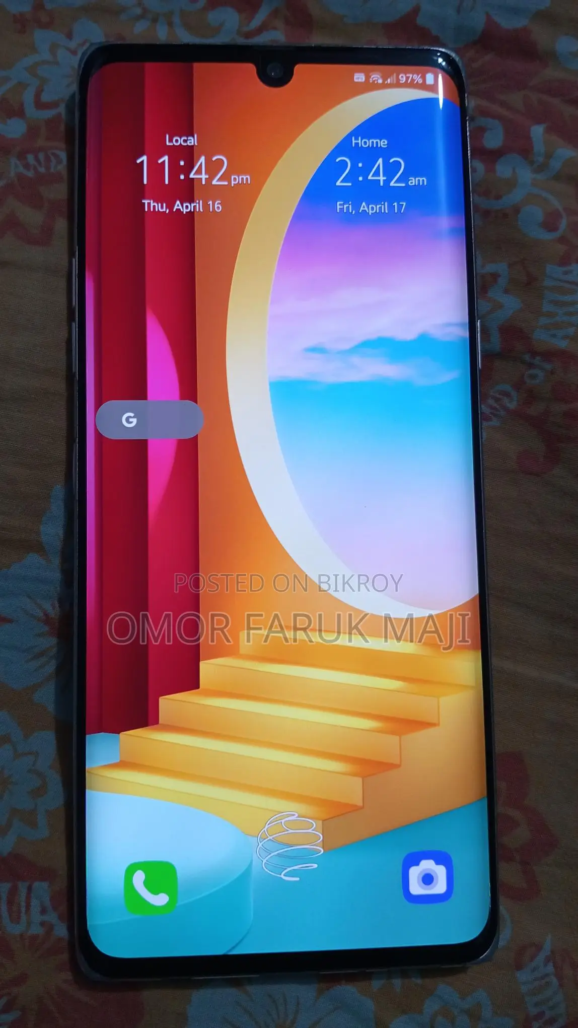 LG Velvet 5G 128 GB Rose Gold