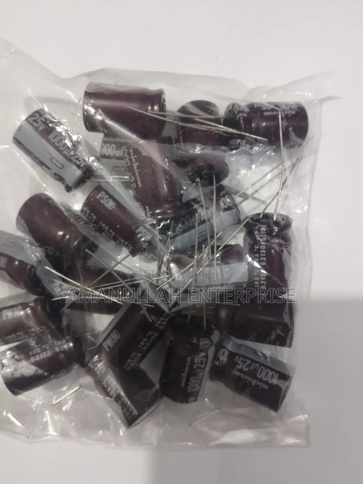 বাংলাদেশে 1000μf 25v ইলেকট্রোলাইটিক ক্যাপাসিটরের দাম | ক্যাপাসিটর (৩ পিস)