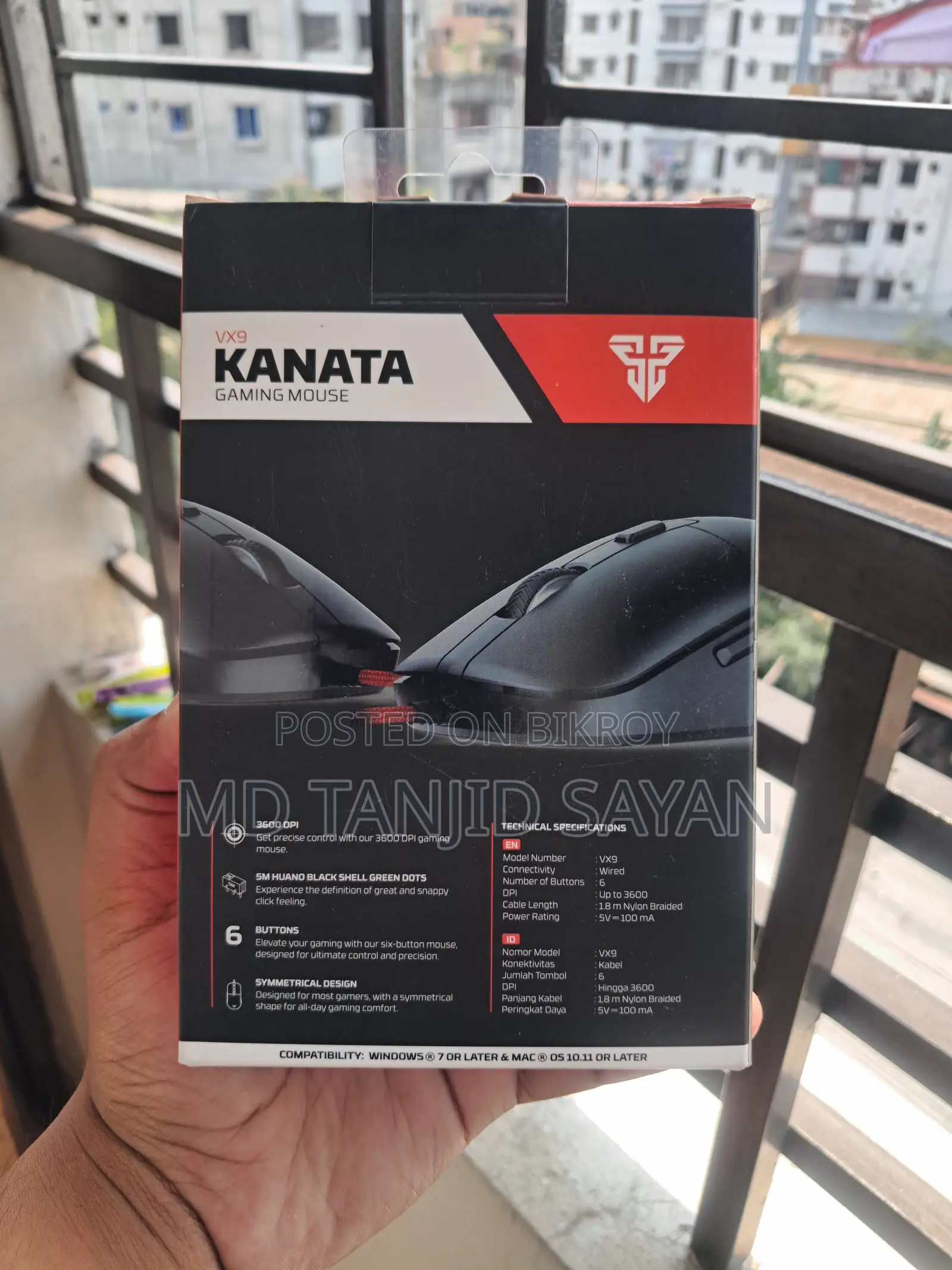 Fantech Kanata Vx9 গেমিং মাউস