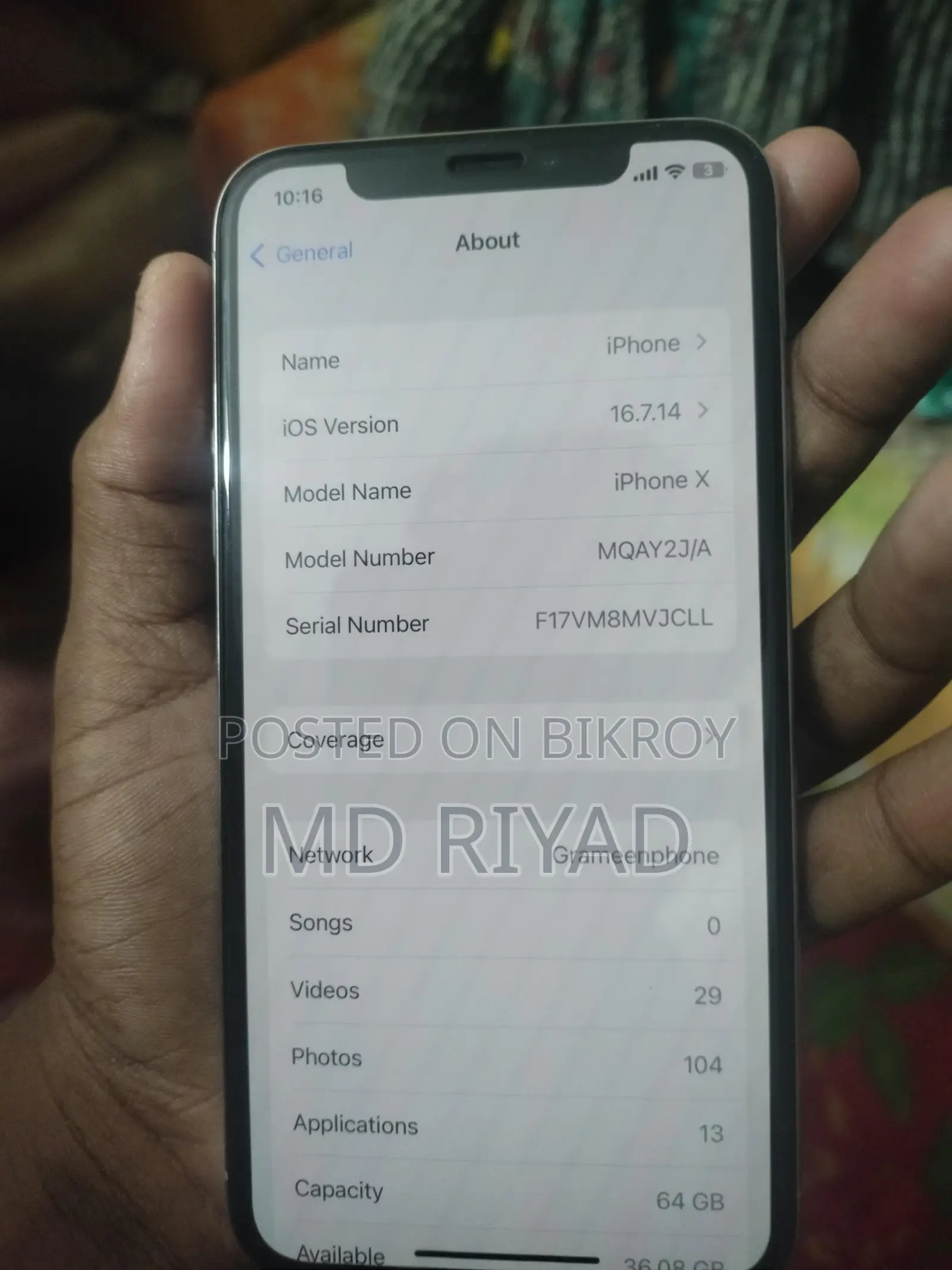 Apple iPhone X (Used)