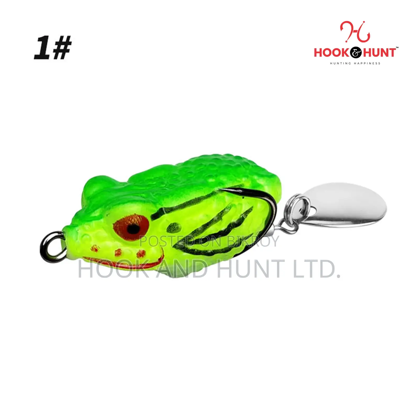 01 Pcs Thunder Frog Lure 5g 8g | Double Hook Bait Hunt