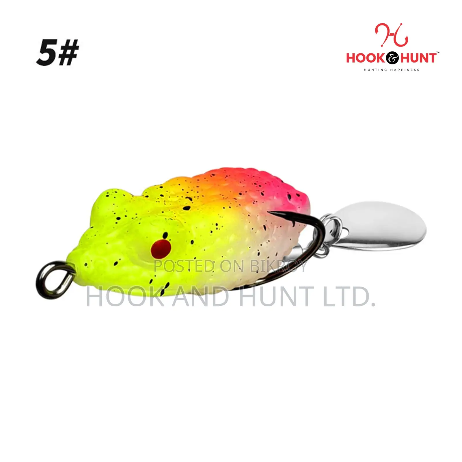 01 Pcs Thunder Frog Lure 5g 8g | Double Hook Bait Hunt