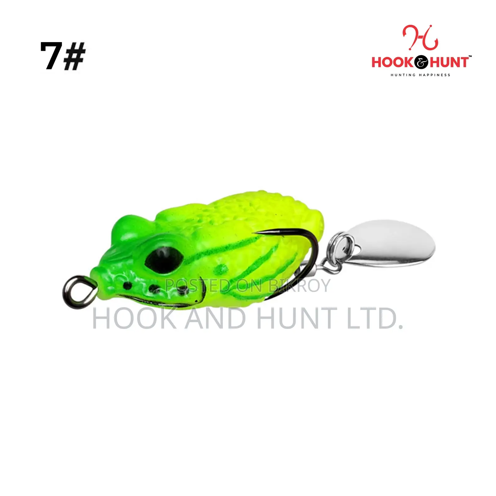 01 Pcs Thunder Frog Lure 5g 8g | Double Hook Bait Hunt