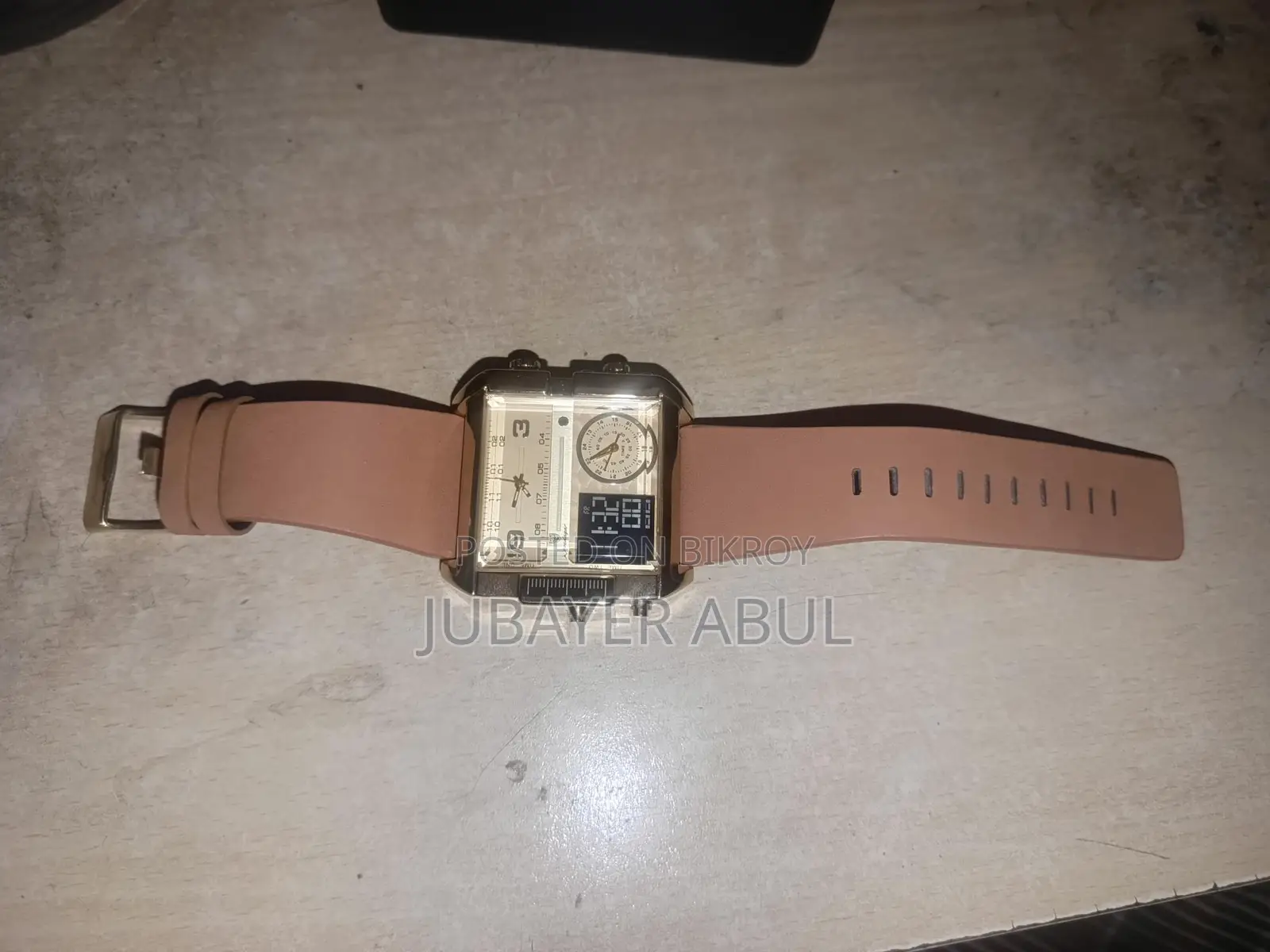 Dual Display Electronic Quartz Watch, Live Broadcast For Foreign Trade