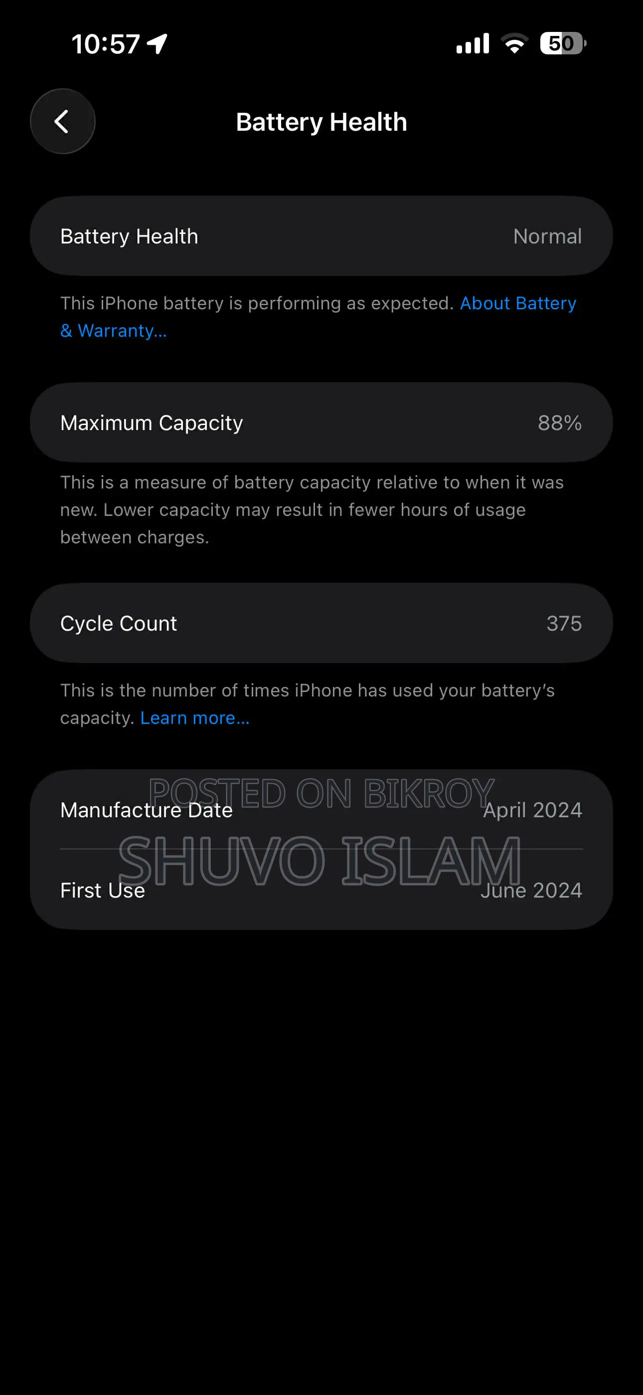 Apple iPhone 15 pro max (Used)