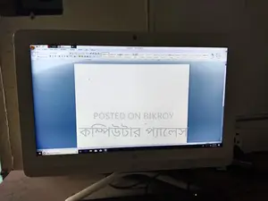 PC and Monitor Combo: 5th Gen HP Dual Core, 4GB RAM, 120GB SSD, All-in-One