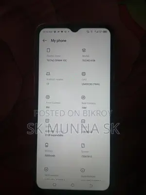 Tecno Spark 10 ` (Used)
